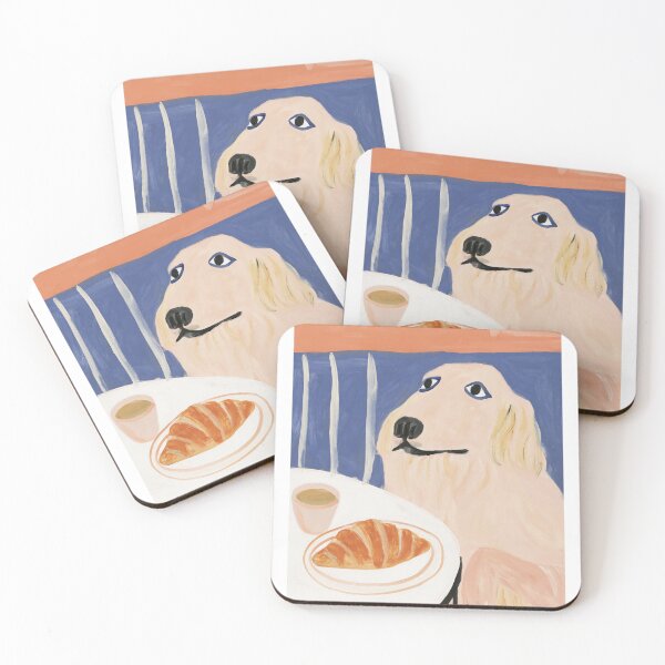Item preview, Cafe Dog Croissant designed and sold by VelvetMeadow.