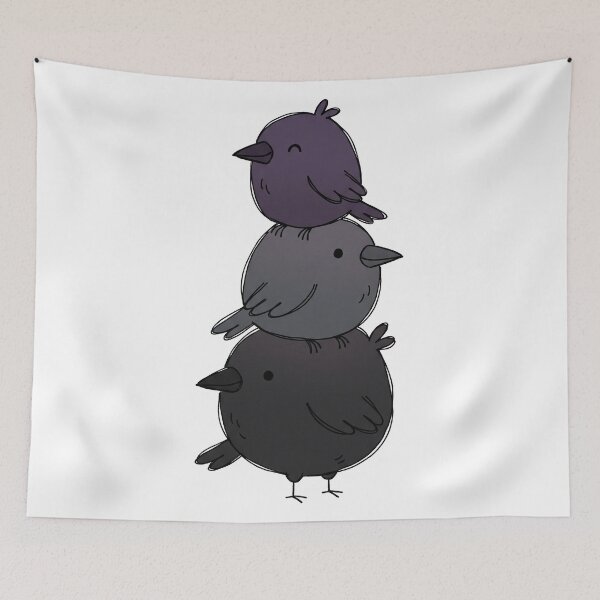 Item preview, Cheerfully Stacked Crows designed and sold by AliveStyle.