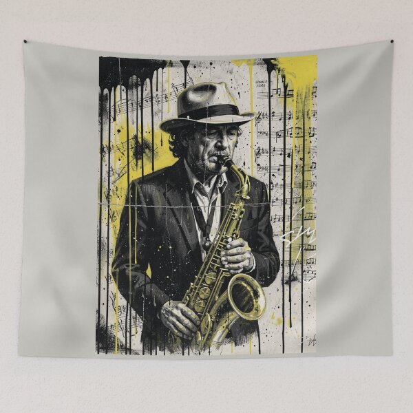 Item preview, Saxophonist. Retro style. designed and sold by MagelliShop.