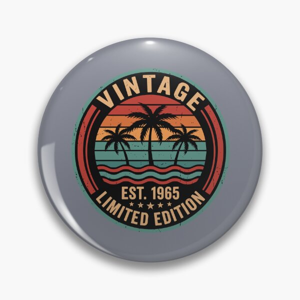 Aperçu de l'œuvre Édition limitée Vintage Est. 1965 Anniversaire Né(e) en 1965 créée et vendue par SofiBlair.