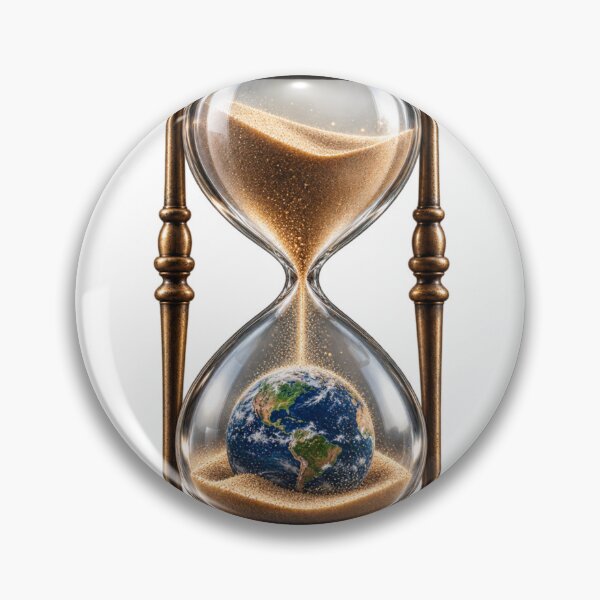 Item preview, Tiny Earth Inside a Giant Hourglass – Time, Planet & Humanity Surreal Design designed and sold by Prince Tripathi .