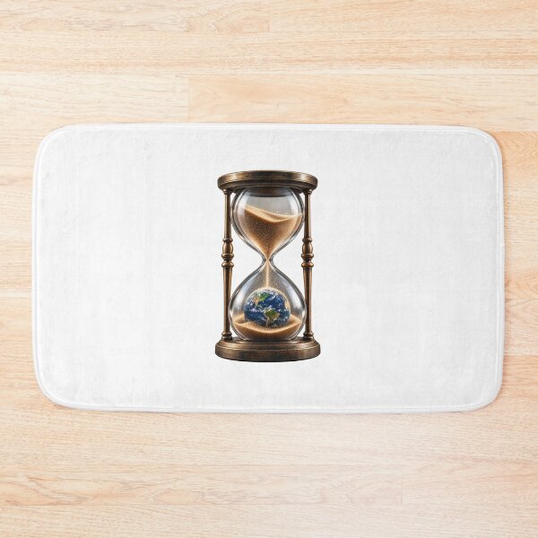 Item preview, Tiny Earth Inside a Giant Hourglass – Time, Planet & Humanity Surreal Design designed and sold by Prince Tripathi .