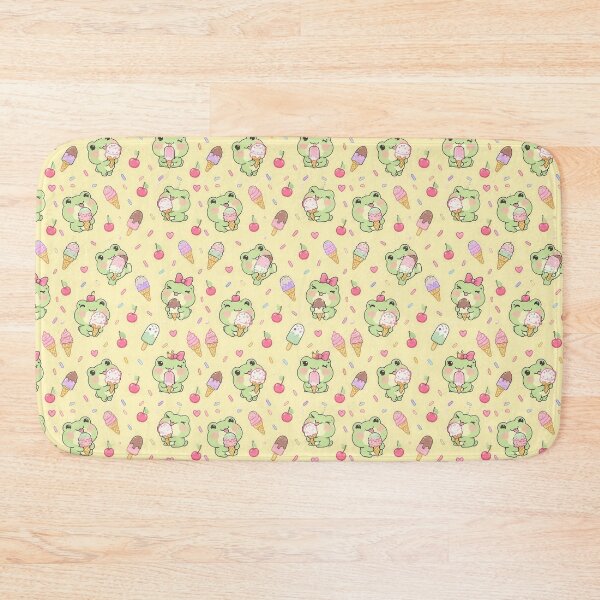 Item preview, Kawaii Frog Ice Cream Pattern designed and sold by Soft Berry Studio.