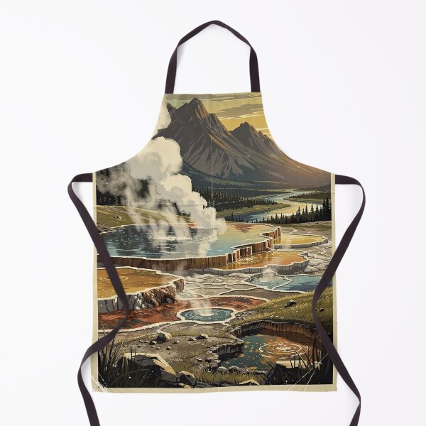 Item preview, Yellowstone National Park Vintage Travel Art designed and sold by Teelogic.
