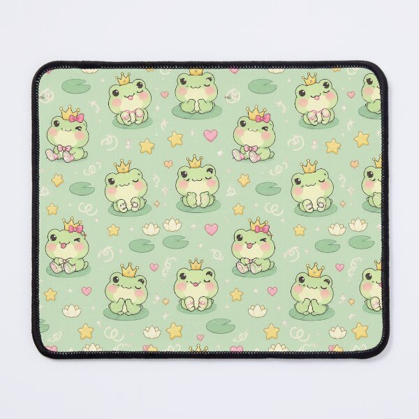 Item preview, Kawaii Frog Crown Pattern designed and sold by Soft Berry Studio.