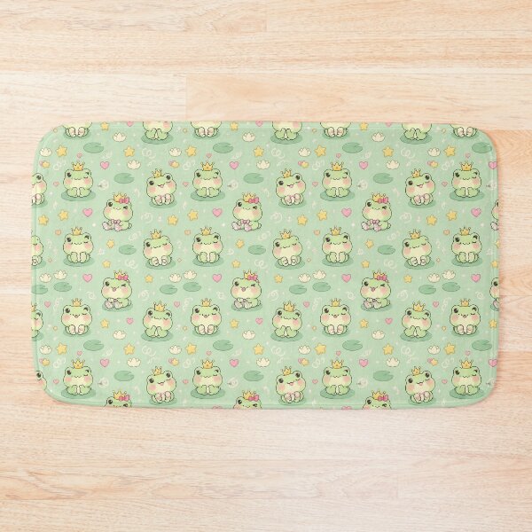 Item preview, Kawaii Frog Crown Pattern designed and sold by Soft Berry Studio.