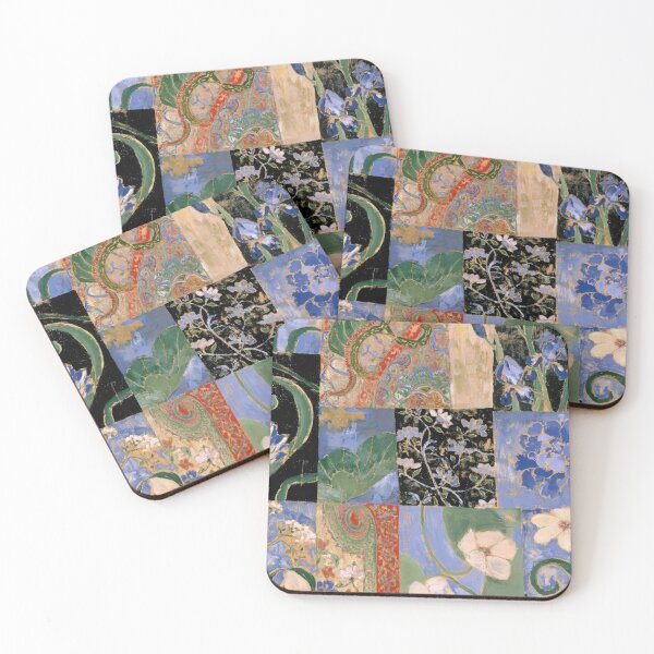 Item preview, Vintage Floral Patchwork Botanical Collage designed and sold by TheVintageEdit.