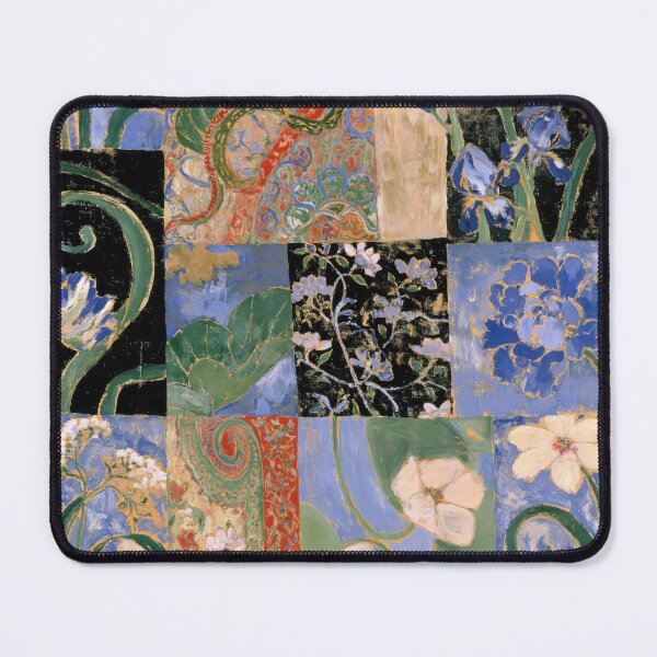 Item preview, Vintage Floral Patchwork Botanical Collage designed and sold by TheVintageEdit.