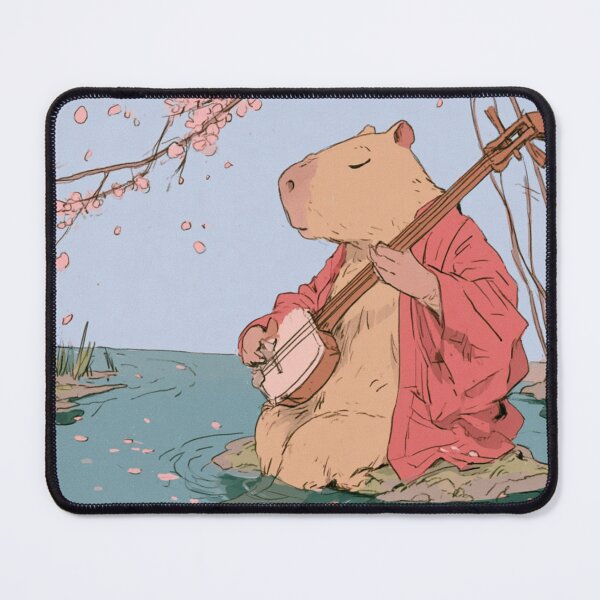 Item preview, Capybara Shamisen Sakura designed and sold by VelvetMeadow.
