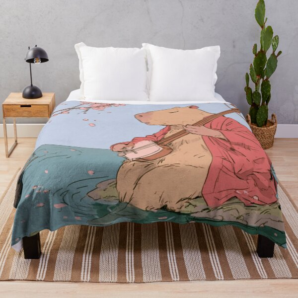 Item preview, Capybara Shamisen Sakura designed and sold by VelvetMeadow.