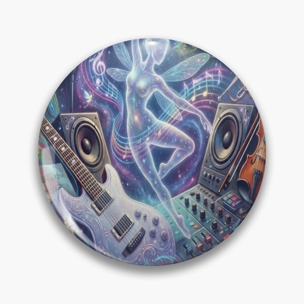 Item preview, Magical Cosmic Fairy Music Collage Art designed and sold by FABIOLA1970.