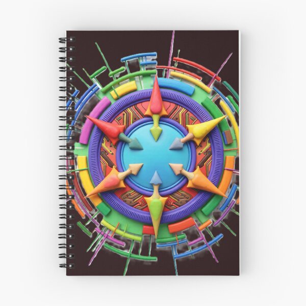 Item preview, chromatic compass C colorful geometric abstract design designed and sold by SmashingDeals.