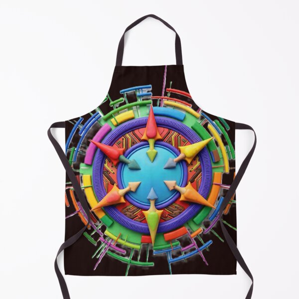 Item preview, chromatic compass C colorful geometric abstract design designed and sold by SmashingDeals.