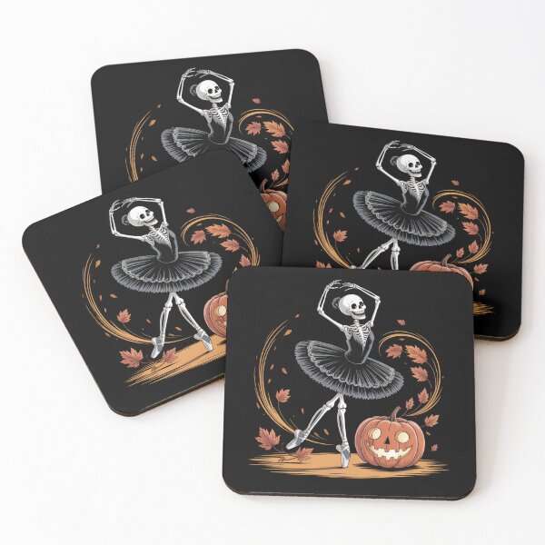 Item preview, Halloween Skeleton Ballerina Pumpkin Dance designed and sold by DariaOltes.