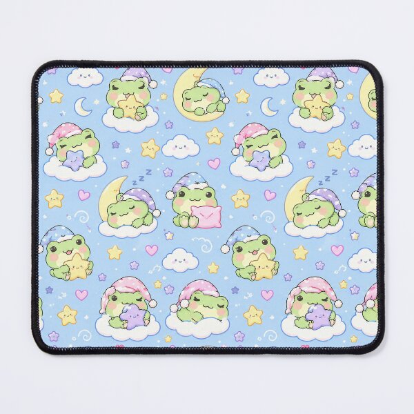 Item preview, Kawaii Frog Sleepy Star Pattern designed and sold by Soft Berry Studio.