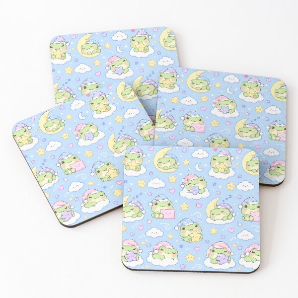 Item preview, Kawaii Frog Sleepy Star Pattern designed and sold by Soft Berry Studio.