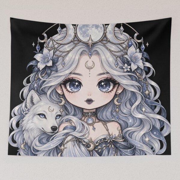 Item preview, Gothic Chibi Goddess Selene designed and sold by Alcyone-Blue.