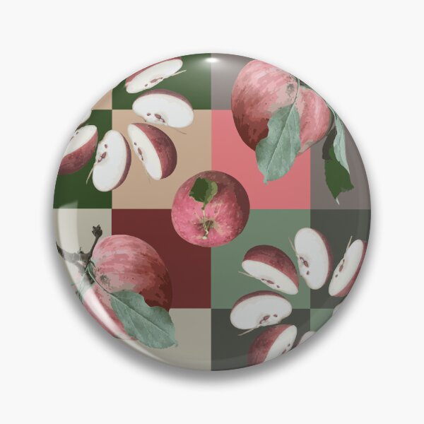Item preview, Farm Fresh Apple Slice Radials on Squares designed and sold by Digitalmyth's Designs.