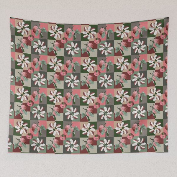 Item preview, Farm Fresh Apple Slice Radials on Squares designed and sold by Digitalmyth's Designs.