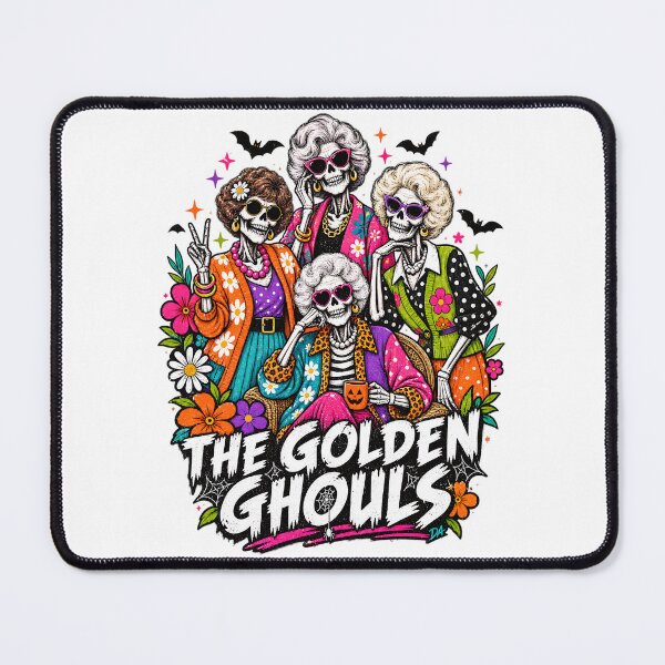 Item preview, The Golden Ghouls Retro Skeleton Squad Halloween Art    designed and sold by DesignArtist.ia.