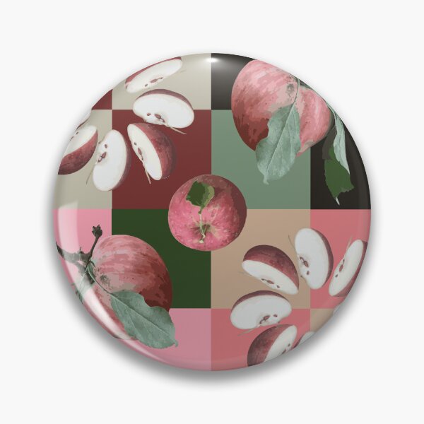 Item preview, More Farm Fresh Apple Slice Radials on Squares designed and sold by Digitalmyth's Designs.