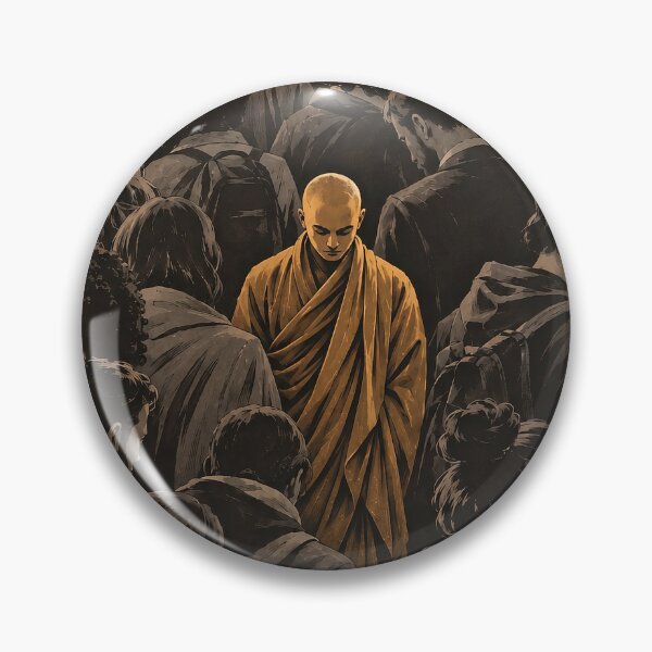 Item preview, Within the Noise — Monk in a Crowded World Spiritual Art designed and sold by SacredLensV.