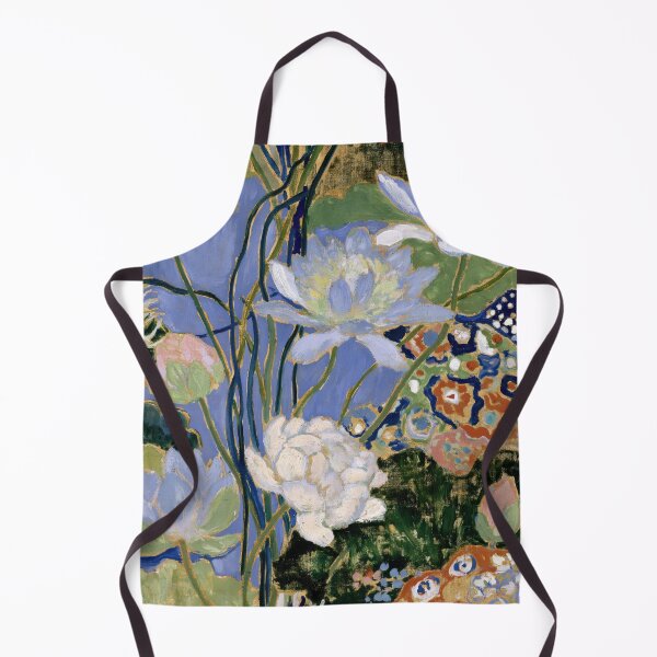 Artikelvorschau, Vintage-Gemälde mit botanischen Blumenmotiven aus dem Lotusgarten entworfen und verkauft von TheVintageEdit.