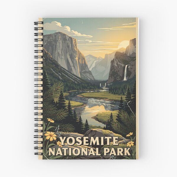 Item preview, Yosemite National Park Vintage Travel Art designed and sold by Teelogic.