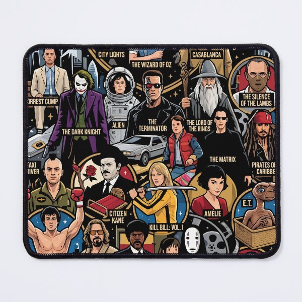 Item preview, Greatest Of All Time Cinema Fan Tribute Movie Characters Poster designed and sold by RatherCreative.