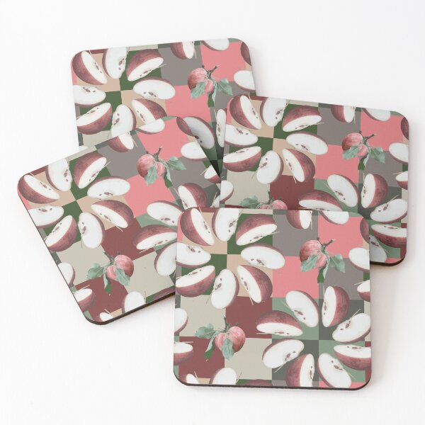 Item preview, Farm Fresh Large Apple Slice Radials on Squares designed and sold by Digitalmyth's Designs.