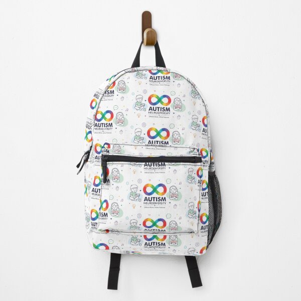 Item preview, Autism Neurodiversity Awareness Banner with Colorful Infinity Symbol, Children and Inclusive Icons designed and sold by JrNergal.