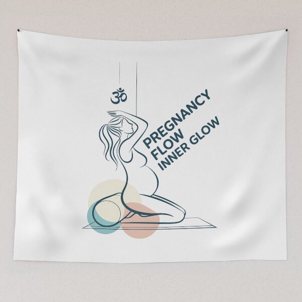 Item preview, Pregnancy Flow Inner Glow Pastel Circles Design designed and sold by 108stillness.