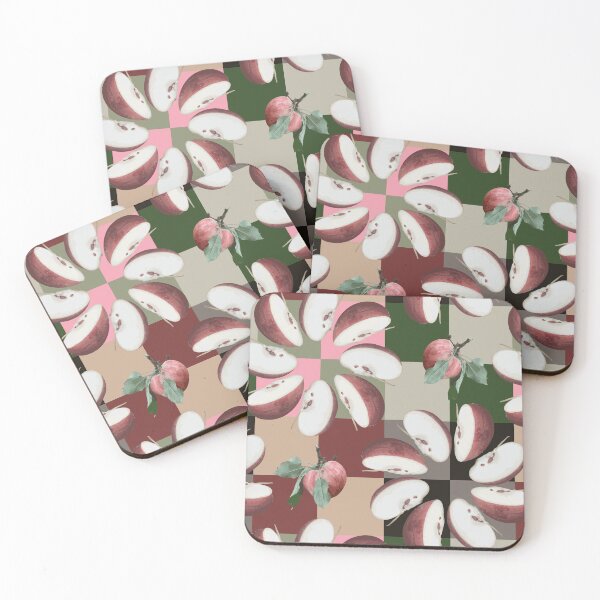 Item preview, More Farm Fresh Large Apple Slice Radials on Squares designed and sold by Digitalmyth's Designs.