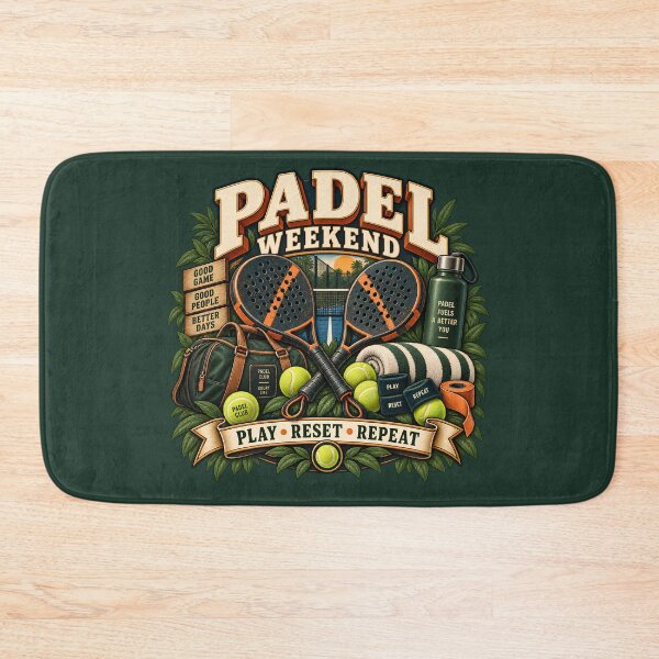 Item preview, Vintage Padel Weekend Retro Sports Design designed and sold by Mostafa Studio.