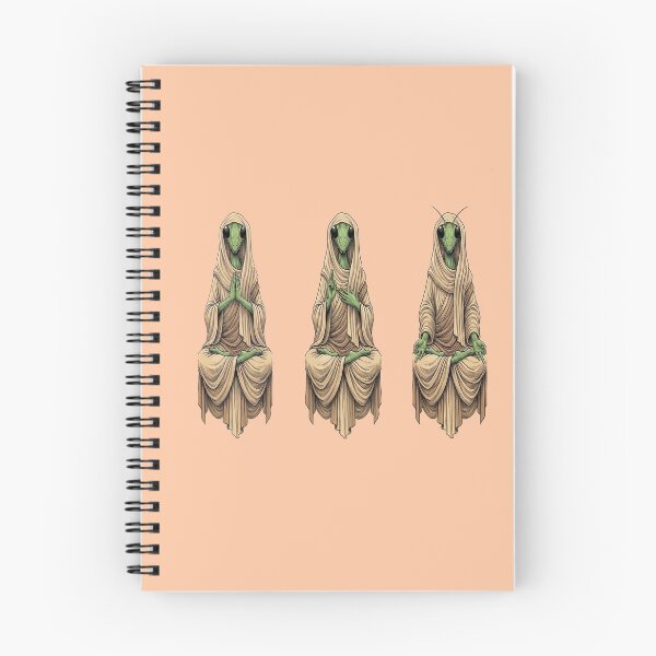 Item preview, 3 Zen Mantis in Meditation – Spiritual Aliens T-Shirt designed and sold by Animal Cosmic Society.