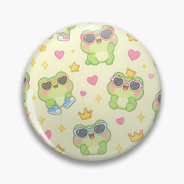 Item preview, Kawaii Frog Sunglasses Pattern designed and sold by Soft Berry Studio.