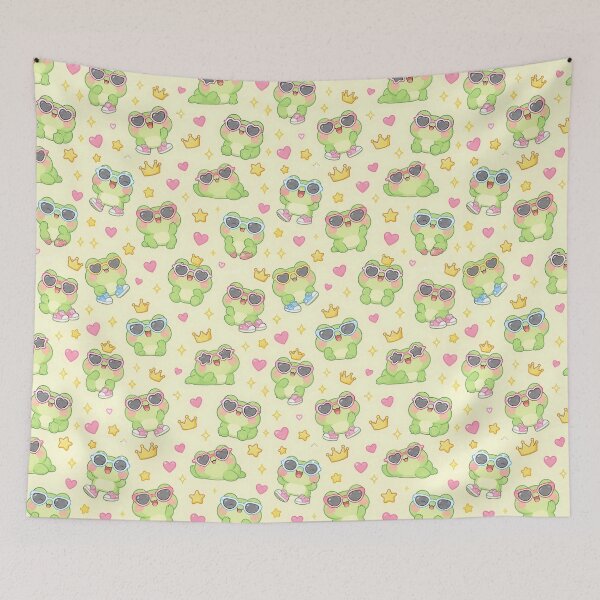 Item preview, Kawaii Frog Sunglasses Pattern designed and sold by Soft Berry Studio.