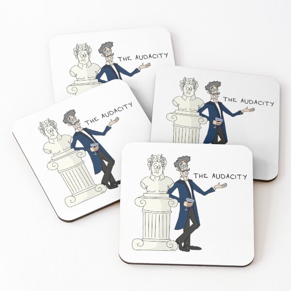 Item preview, The Audacity Sticker | Sarcastic Gentleman & Statue Meme designed and sold by MyxaART.
