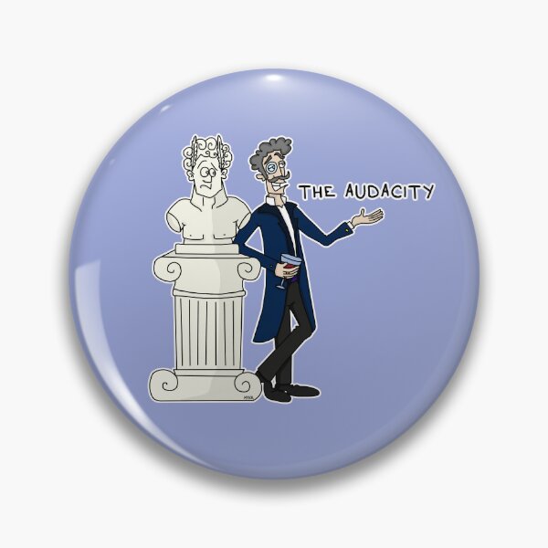 Item preview, The Audacity Sticker | Sarcastic Gentleman & Statue Meme designed and sold by MyxaART.