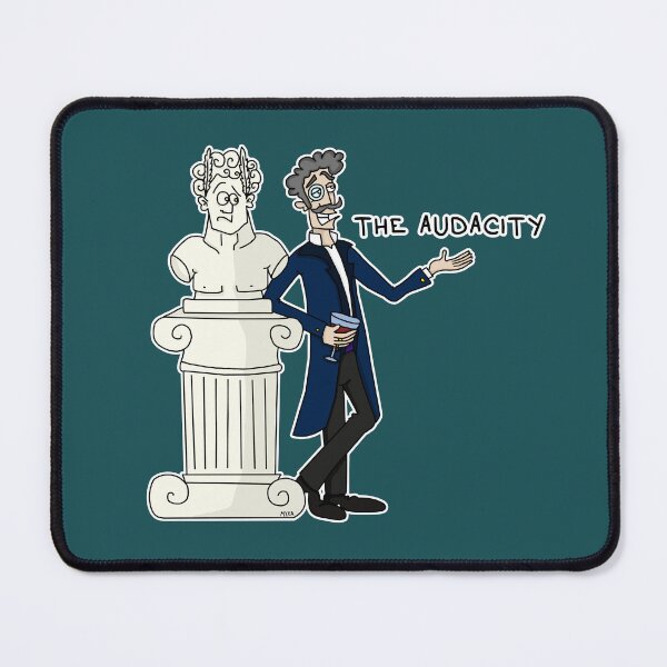 Item preview, The Audacity Sticker | Sarcastic Gentleman & Statue Meme designed and sold by MyxaART.