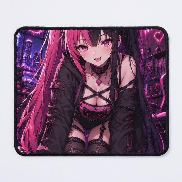 Item preview, Nyviera Neon Cyber Goth Catgirl designed and sold by Revyra Design .