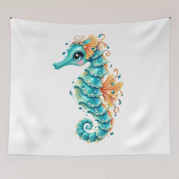 Item preview, Fairy Seahorse of the Namaloue Lagoons designed and sold by cheznamaloue.