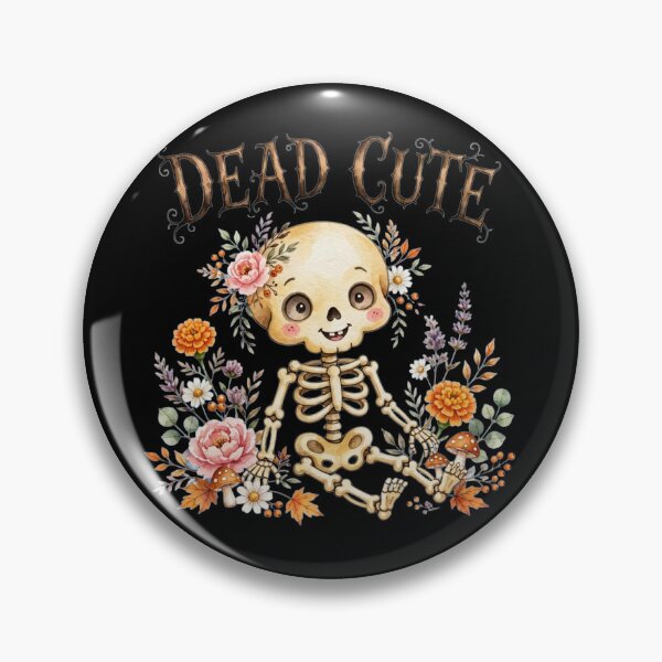 Item preview, Dead Cute Skeleton Flowers – Pastel Halloween Watercolor designed and sold by ZyVoAli.