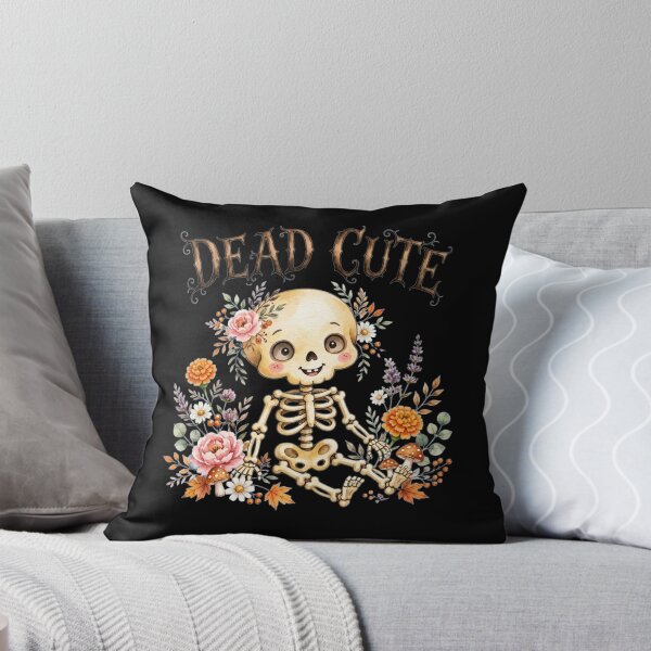 Item preview, Dead Cute Skeleton Flowers – Pastel Halloween Watercolor designed and sold by ZyVoAli.