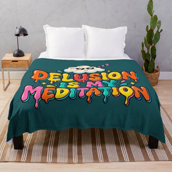 Item preview, Delusion Is My Meditation Funny Quote designed and sold by HANG ON STUDIO .