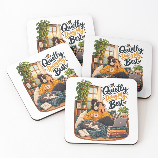 Item preview, Quietly Doing My Best – Cozy Introvert Self Growth designed and sold by Pixel & Ponder.
