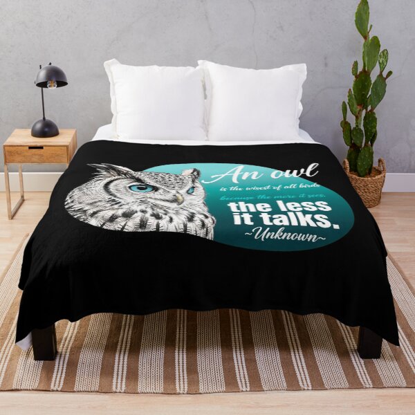 Item preview, An Owl Is The Wisest Of All Birds Because The More It Sees The Less It Talks designed and sold by Vibe-Vary.