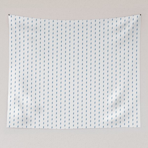 Item preview, Steel Blue Lightning Bolt Symbol Design designed and sold by pattern-archive.