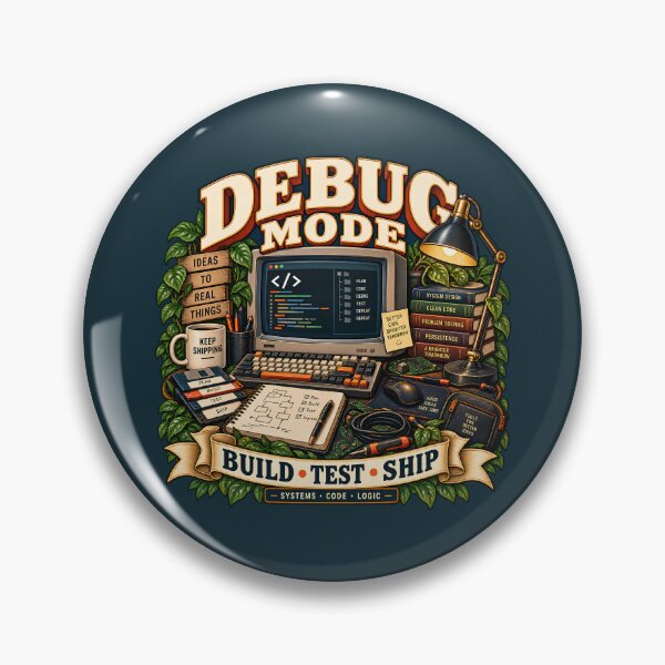 Item preview, Vintage Debug Mode Programmer Coding Design designed and sold by Mostafa Studio.