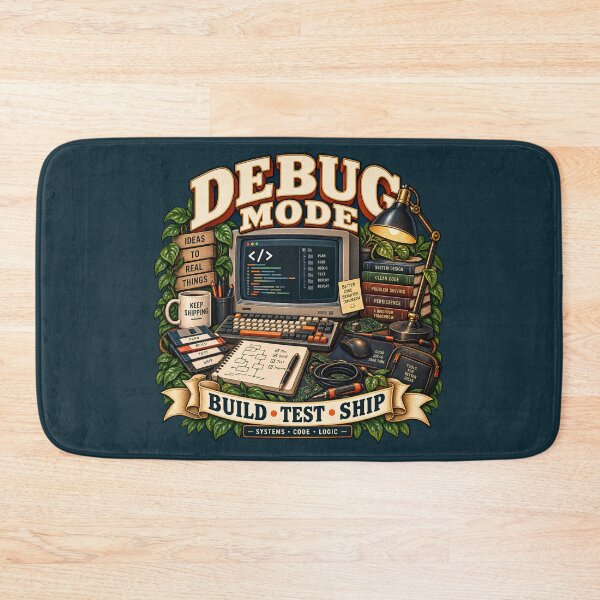 Item preview, Vintage Debug Mode Programmer Coding Design designed and sold by Mostafa Studio.